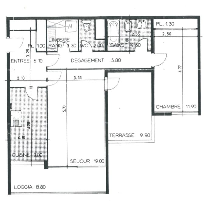 2 pièces de 64 m² — Pantin — photo 2