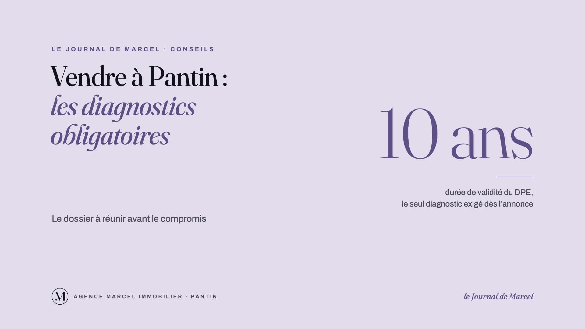 Diagnostics obligatoires pour vendre à Pantin en 2026